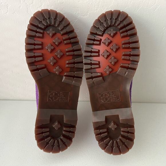 Dr. Martens 8053 Ben Long Napped Suede Casual Shoes Purple Unisex W9/M8 NEW - Picture 9 of 12